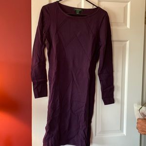 Purple Ralph Lauren sweater dress